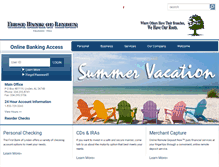 Tablet Screenshot of firstbanklinden.com